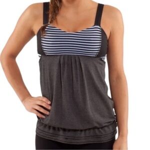 LULULEMON Run Back On Track Tank Top Bra Size 4